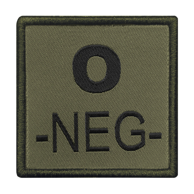 Blutgruppen-Abzeichen O- Khaki - A10 Equipment
