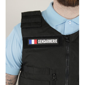 Bande PVC Gendarmerie avec drapeau français