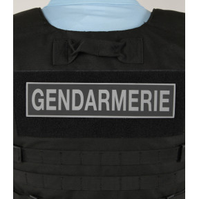 Bandeau Gendarmerie inversé 6 x 26 cm - Patrol Equipement