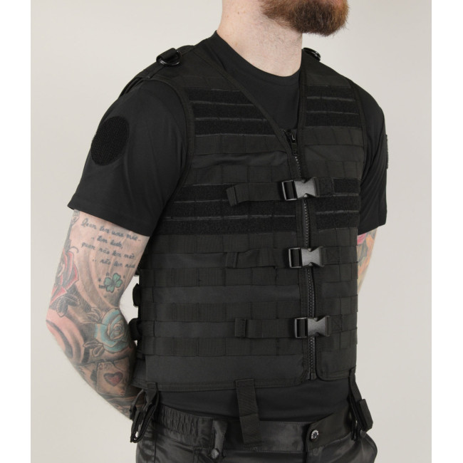 Gilet tactique Carrier Molle gen.II noir - Miltec