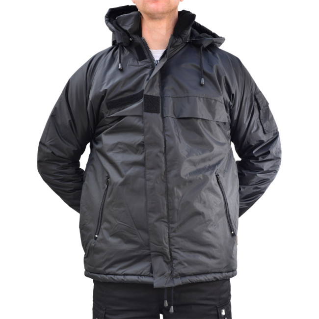 Coupe vent fourré imperméable noir - CityGuard