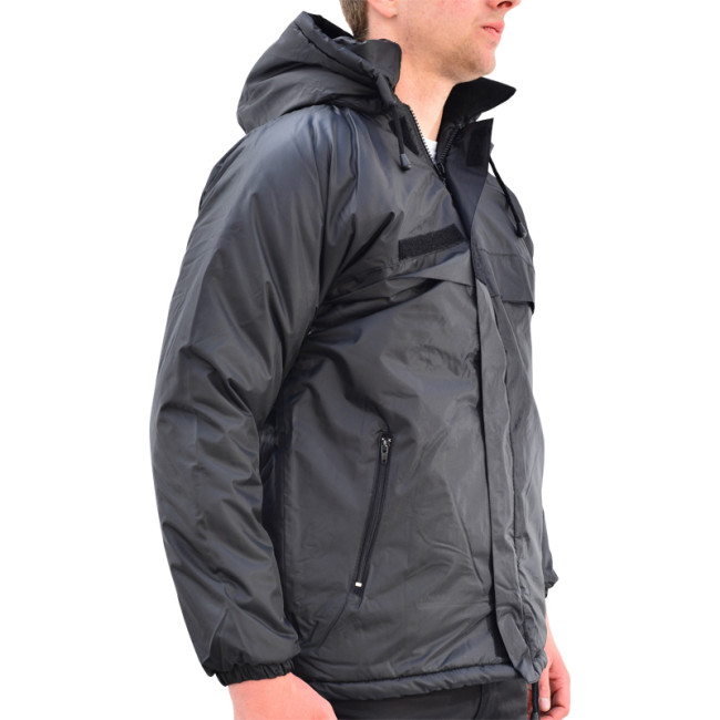 Coupe vent fourré imperméable noir - CityGuard