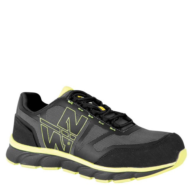 Chaussures de sécurité Justin S1P SRC noir/jaune fluo - North Ways