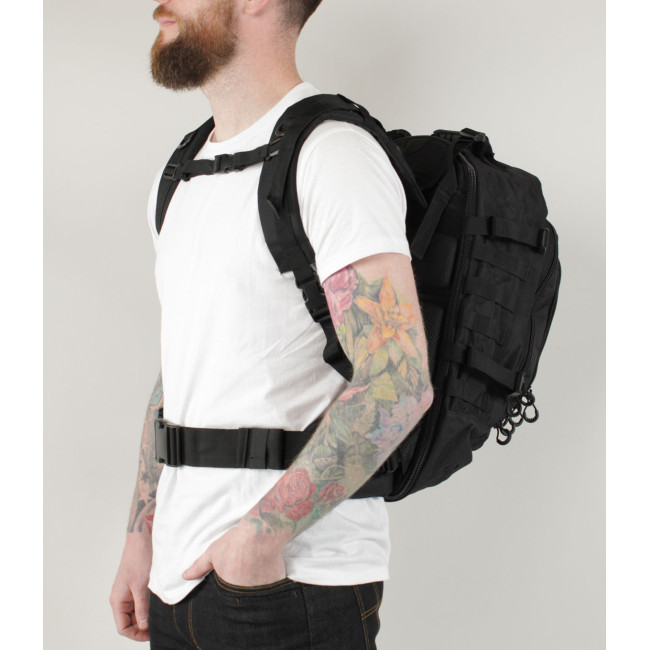 Sac à dos modulable 45/60L Noir - Ares