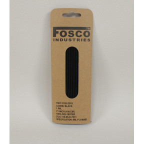 Czarne sznurowadła 180 cm - Fosco Industries