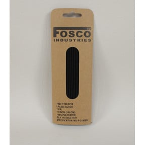 Czarne sznurowadła 180 cm - Fosco Industries