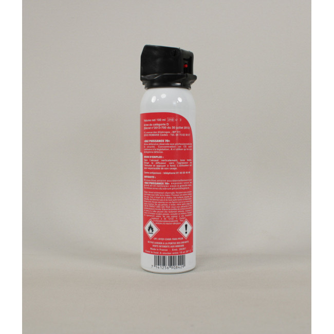 Aérosol de défense Gaz 100ml - Le Protecteur