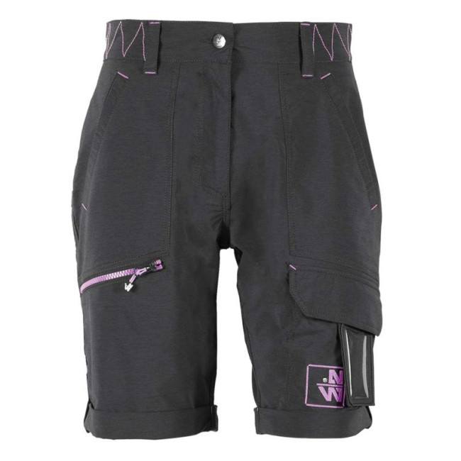 Bermuda de travail femme Sharon noir/fushia - North Ways