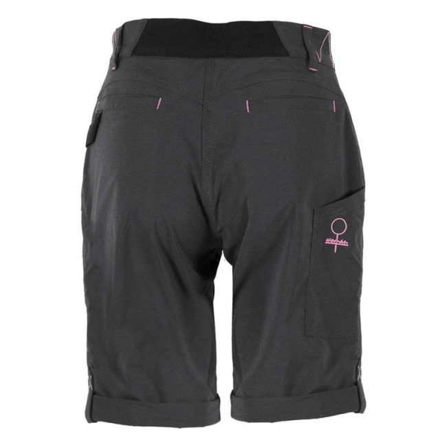 Werkbermuda dames Sharon zwart/fuchsia - North Ways
