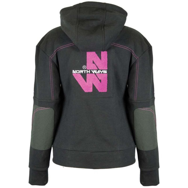 Werkgilet dames Uma zwart/fuchsia - North Ways