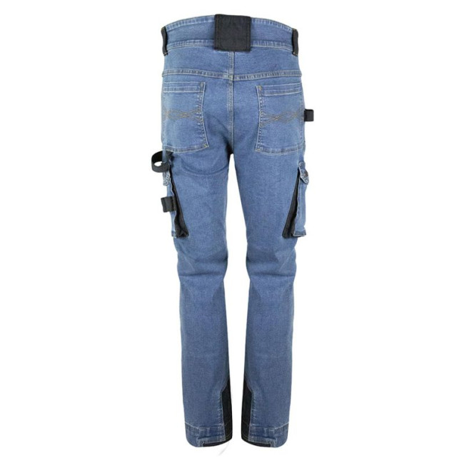 Pantalon de travail multipoches Neo bleu lavé - North Ways