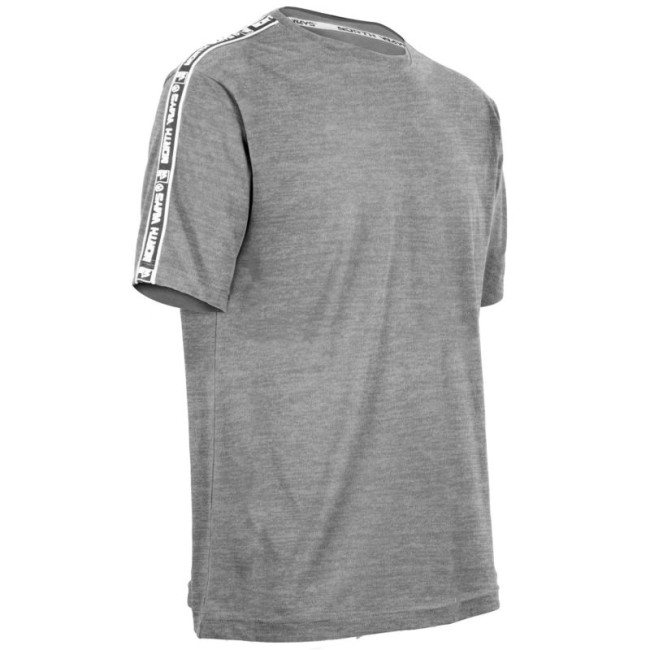 Werk T-shirt korte mouwen Luka grijs gemêleerd - North Ways
