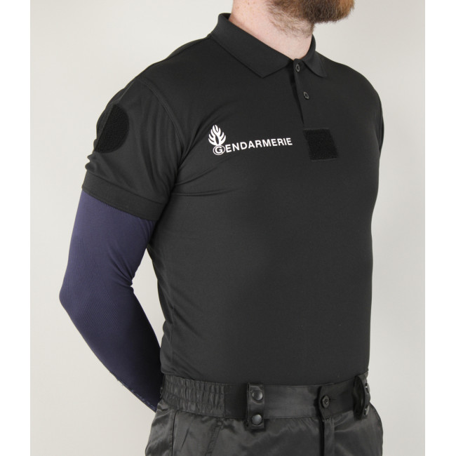 Poloshirt Gendarmerie Departementale Cooldry + Klettverschlüsse Schwarz - Patrol