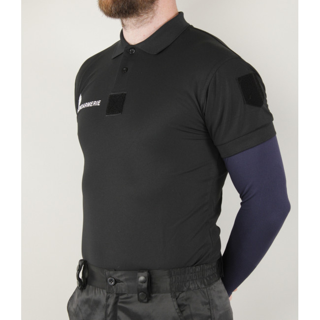 Poloshirt Gendarmerie Departementale Cooldry + Klettverschlüsse Schwarz - Patrol