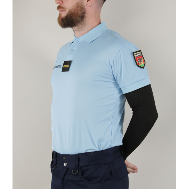 Ademend polo Gendarmerie Blauw + klittenband - Patrol