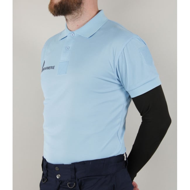 Polo respirant Gendarmerie Bleu + velcros - Patrol