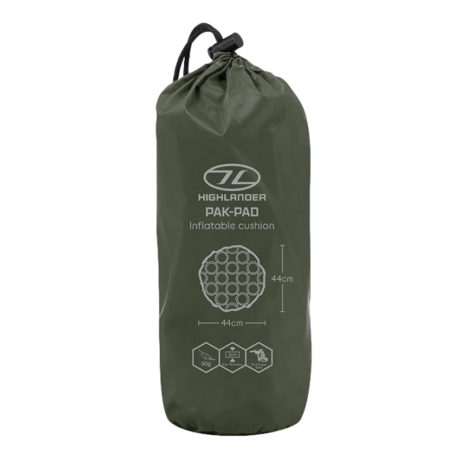 Coussin-siège gonflable Pak Pad olive - Highlander