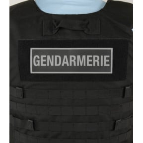 Bandeau Gendarmerie inversé 7 x 22,5 cm - Patrol Equipement
