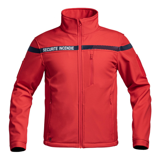 Veste softshell Sécu-one sécurité incendie rouge - A10 Equipment