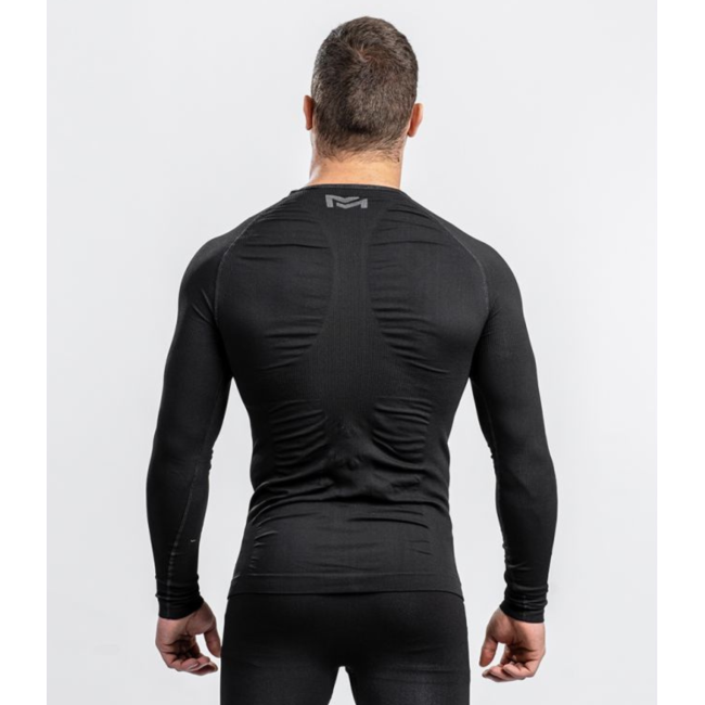 T-shirt ML ATACAMA Technical Line Ronde hals Zwart - Summit Outdoor
