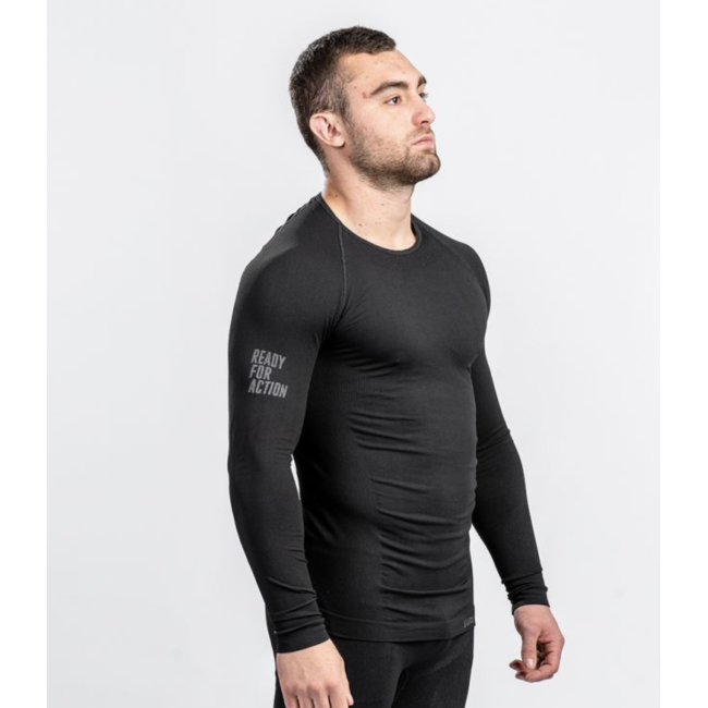 ATACAMA Technical Line Langarm-Shirt Rundhals Schwarz - Summit Outdoor