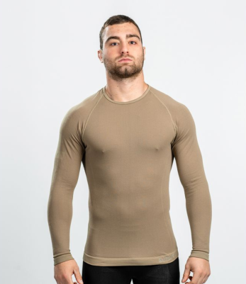 TEE-SHIRT ACTIVE LINE SAHARA COYOTE MANCHES LONGUES - SUMMIT OUTDOOR