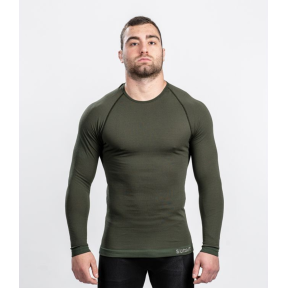 T-shirt Active Line SAHARA lange mouwen Kaki - Summit Outdoor
