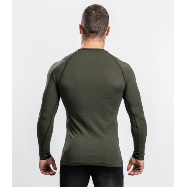T-shirt Active Line SAHARA lange mouwen Kaki - Summit Outdoor