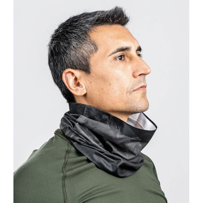 Gesublimeerde nekwarmer punisher zwart - Army Design by Summit Outdoor