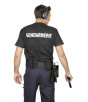 Tee-Shirt Gendarmerie noir marquage blanc