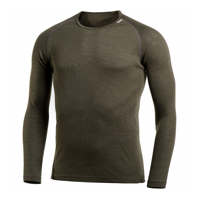 T-shirt z długimi rękawami Crewneck LITE zielony - Woolpower