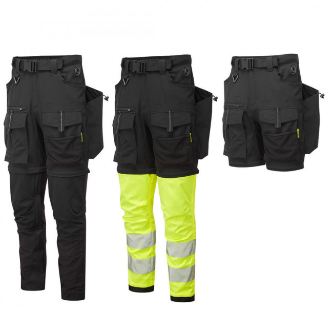 Spodnie modularne Ultimate 3 w 1 Czarne/Żółte - Portwest