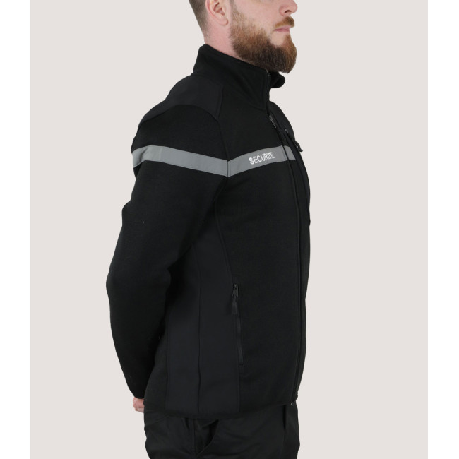 Gilet micro-polaire sécurité Nevada noir - Force Series
