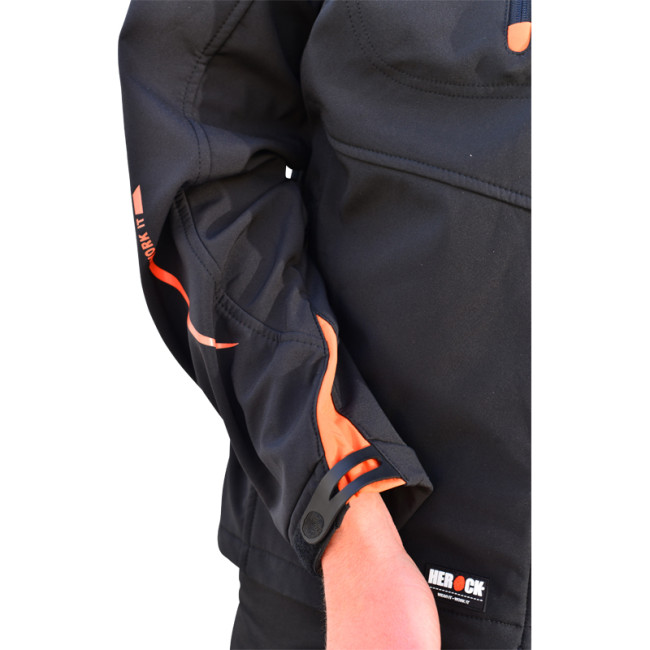 Veste Softshell noir à capuche - HEROCK
