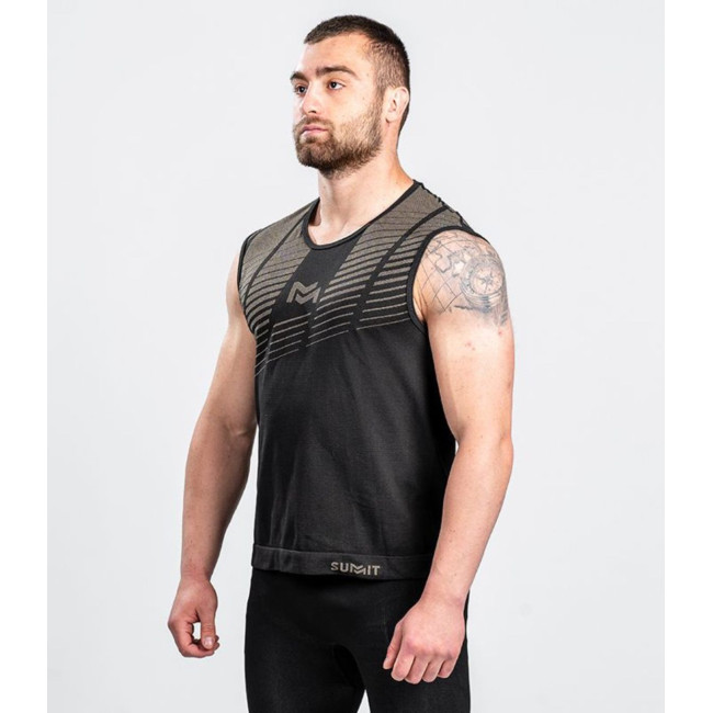 T-shirt EVO Active Line mouwloos Zwart Tan - Summit Outdoor