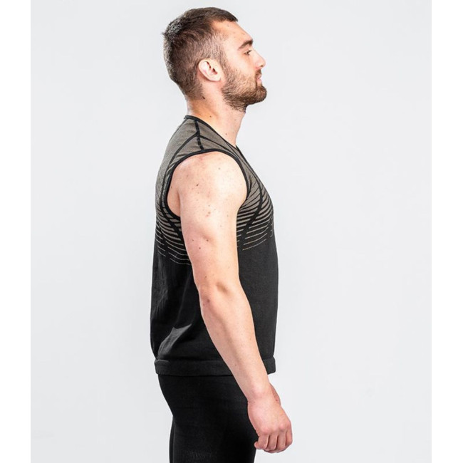 T-shirt EVO Active Line bez rękawów Czarny Tan - Summit Outdoor