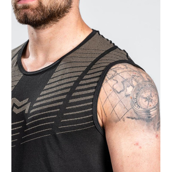 T-shirt EVO Active Line mouwloos Zwart Tan - Summit Outdoor