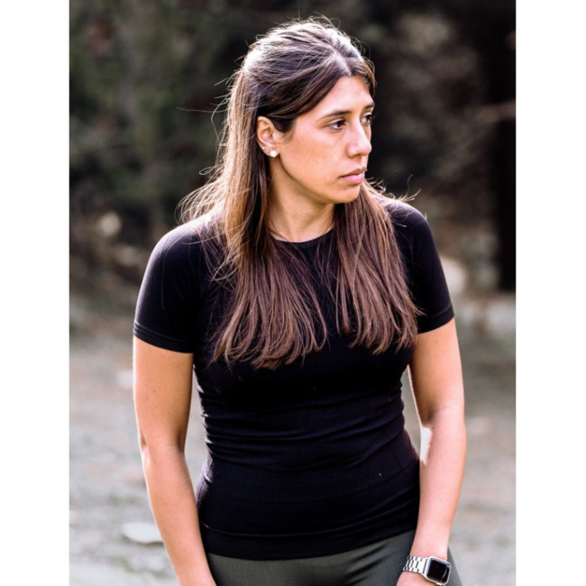 Tee-shirt manches courtes HÉLIUM Active Line femme noir - Summit Outdoor