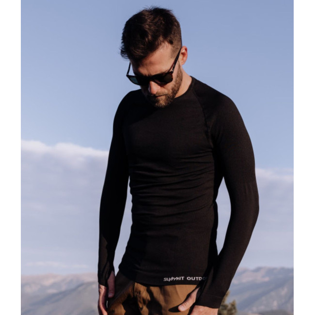 T-shirt TAÏGA technical line Extreme Zwart - Summit Outdoor
