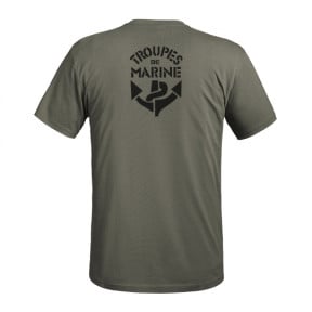 T-Shirt Strong Troupes de Marine olivgrün - A10 Equipment