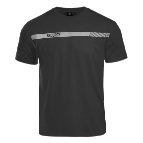 T-shirt Sécu-One beveiliging zwart - A10 Equipment