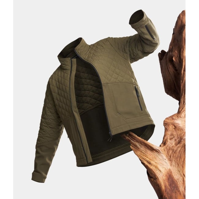 Veste softshell STORM bi-matière UNDERCOVER Kaki - GK Pro