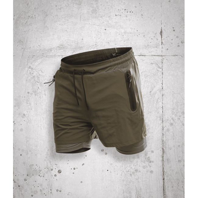 Short de sport 2 en 1 UNDERCOVER Kaki - GK Pro