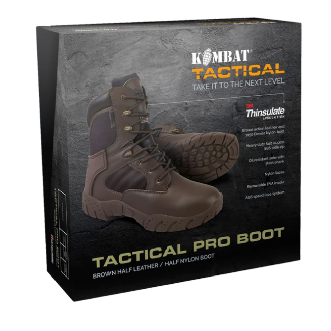 Tactical Pro Boots schoenen bruin - Kombat Tactical