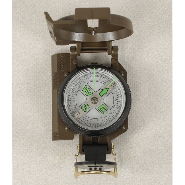Boussole Professionnelle De L'armée Verte - LUFFT Kompass Fluid Bezard, Italie, Occasion