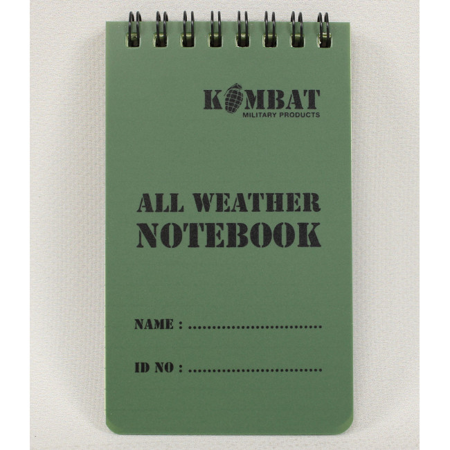 Mini carnet de note waterproof - Kombat Tactical