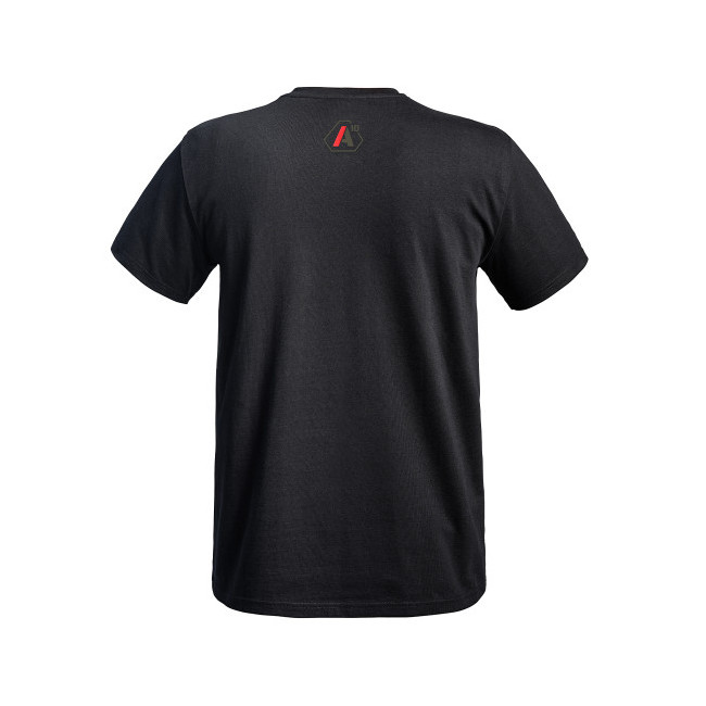 T-shirt Strong A10 czarny logo oliwkowe / czerwone - A10 Equipment
