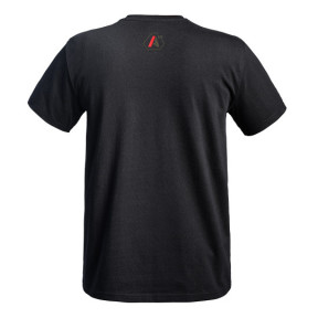 T-shirt Strong A10 zwart logo's olijfgroen / rood - A10 Equipment