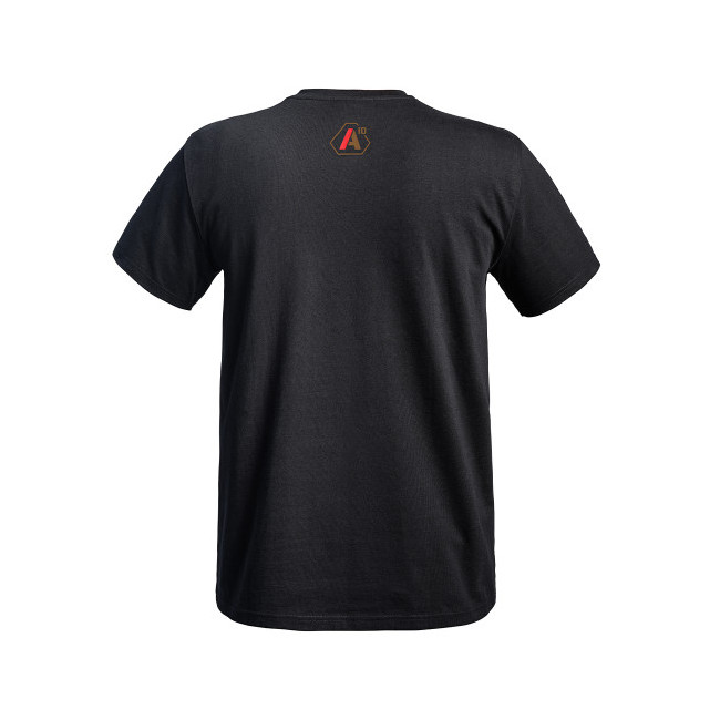 T-shirt Strong A10 noir logos tan / rouge - A10 Equipment