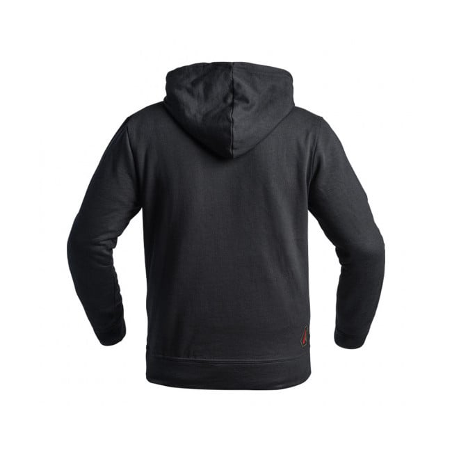 Hoodie A10 noir logos vert olive / rouge - A10 Equipment